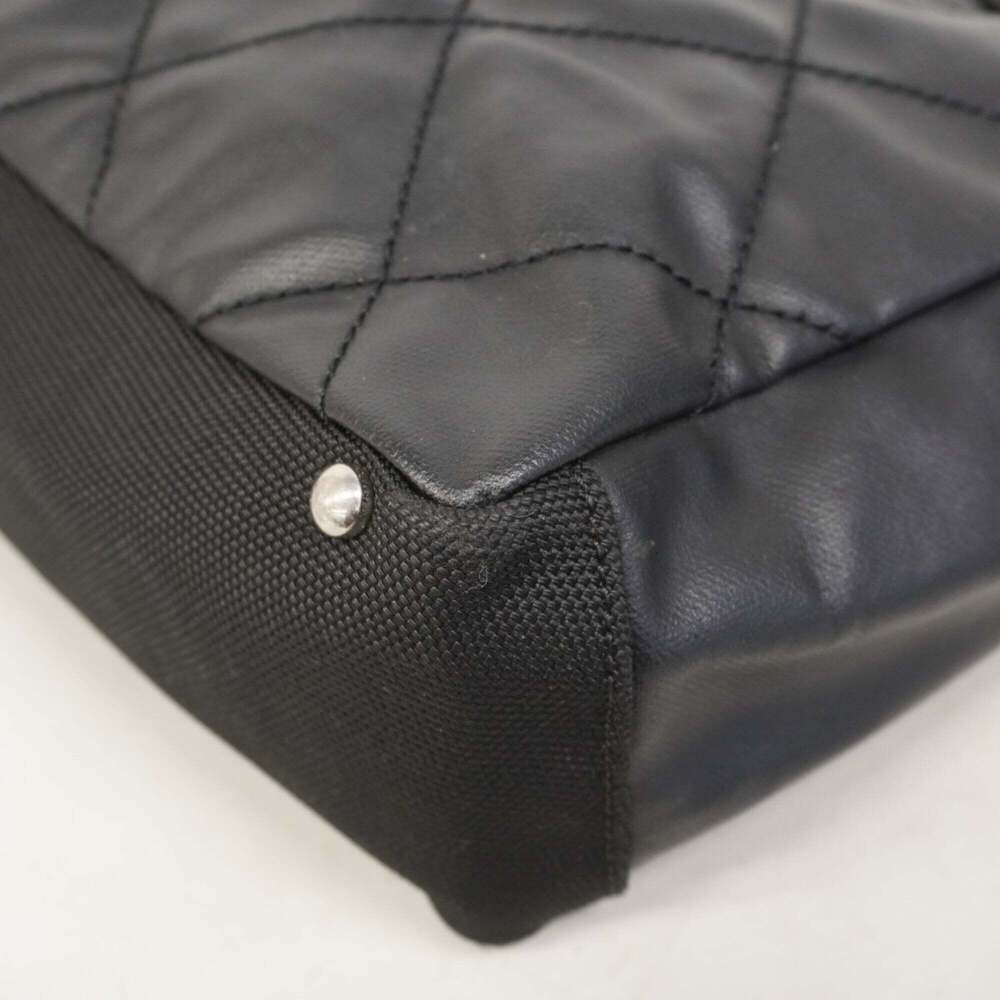 CHANEL Black Canvas Tote Bag - Picture 6 of 10